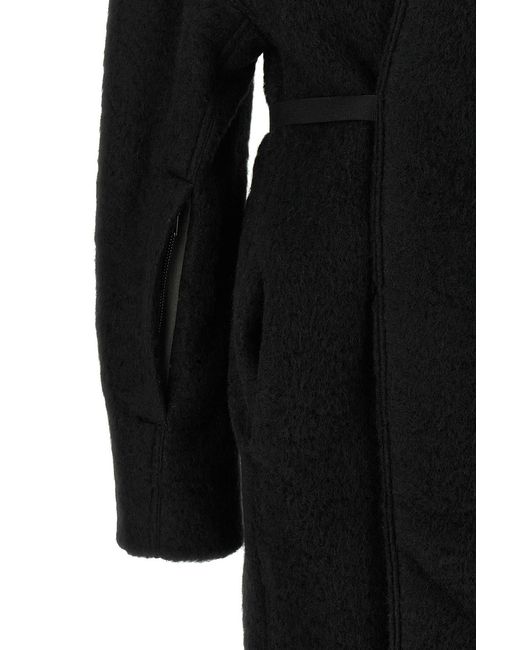 Rick Owens Black 'Dracucollar Belted' Coat