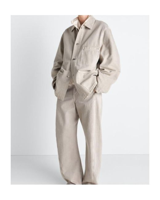 Lemaire White Pocket Detailed Overshirt for men