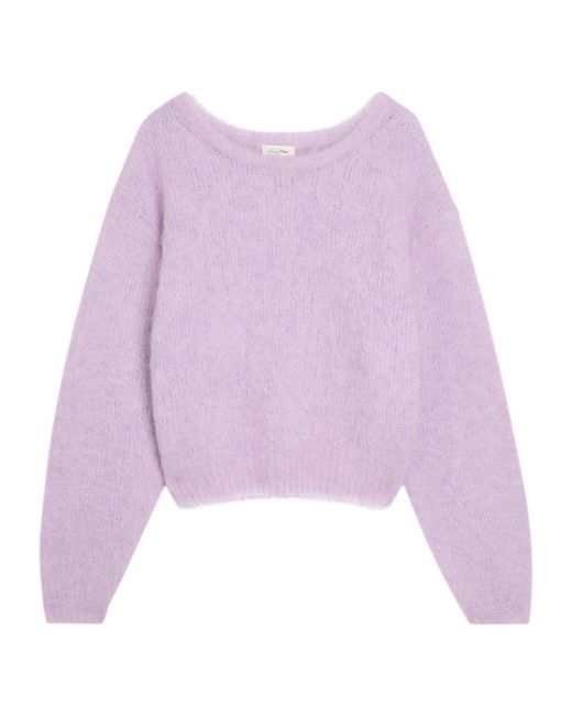 American Vintage Purple Long-Sleeved Knitwear