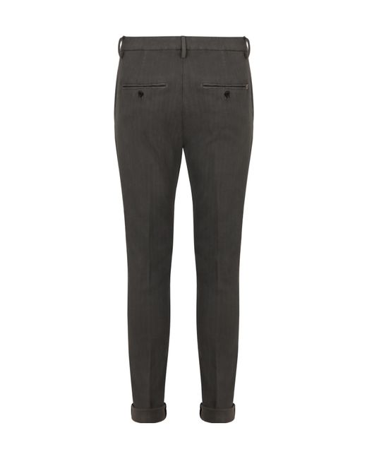 Dondup Gray Gaubert Chino Pants for men