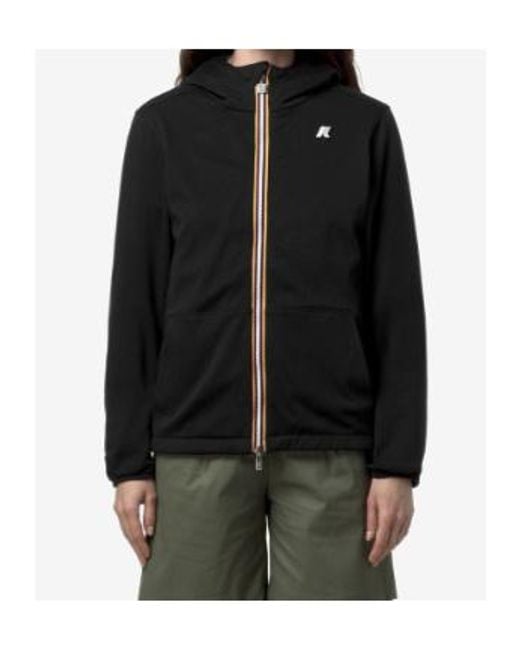 K-Way Black Jake Reversible Jacket for men
