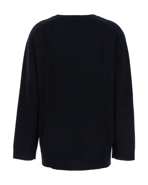 P.A.R.O.S.H. Blue P.A.R.O..H. Crew Neck Knitted Sweater