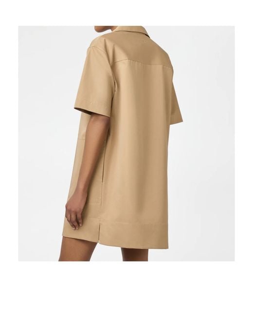 Tod's Natural Short-Sleeved Dress