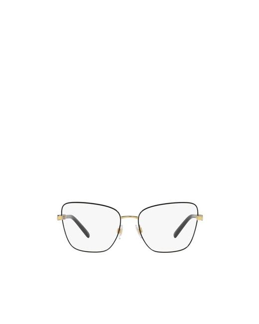Dolce & Gabbana White Eyewear Butterfly Frame Glasses