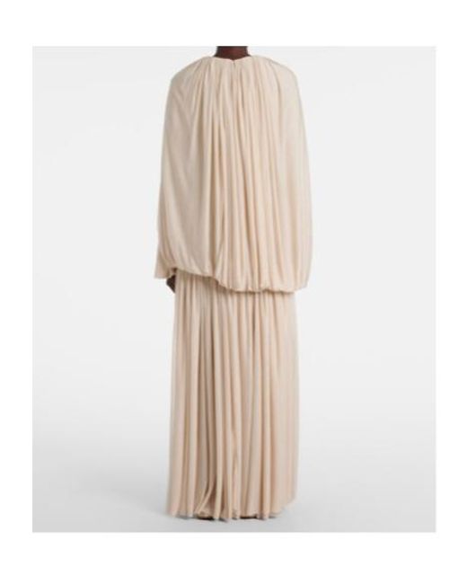 Calvin Klein Natural Angelina Draped Gown