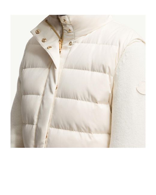 Moncler White Besset Down Gilet