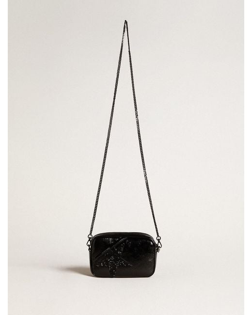 Golden Goose Deluxe Brand Black Mini Star Embellished Shoulder Bag