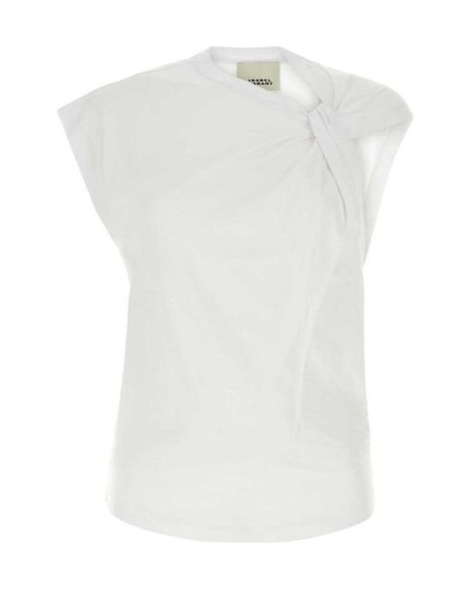 Isabel Marant White Sleeveless T-Shirt