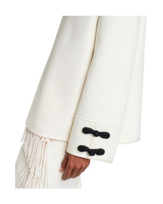 Rohe White Wool And Cashmere Jacket
