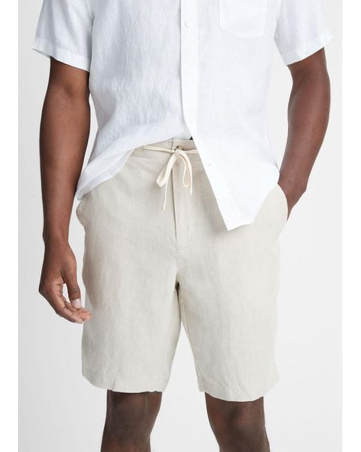 Vince White Rope Shorts for men