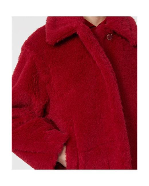 Max Mara Red Tritone Long-Sleeved Jacket