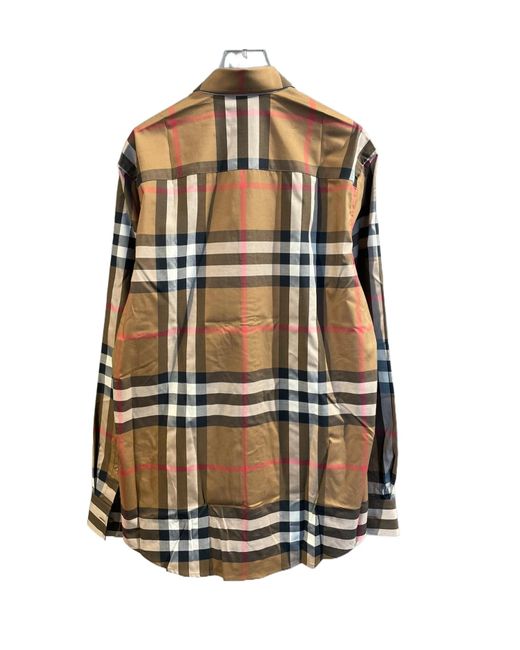 Burberry Multicolor Check Stretch Cotton Shirt for men