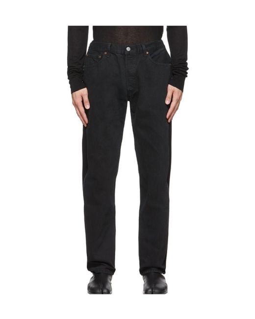 Bless Black X Levi's Logo Casual Pants for men
