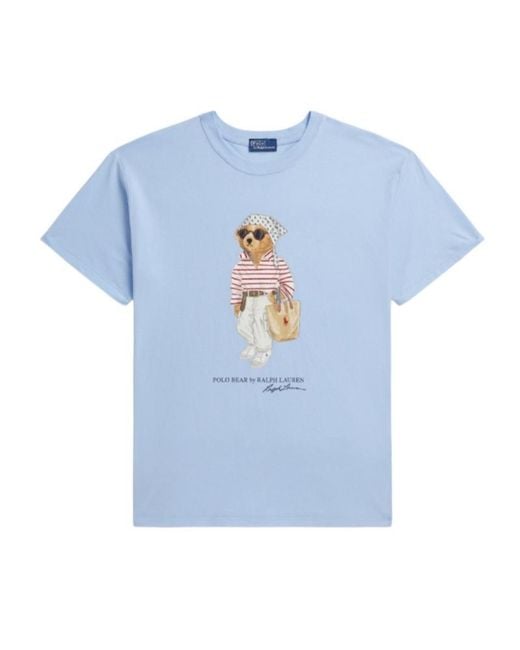 Polo Ralph Lauren Blue Polo Bear Jersey T-Shirt