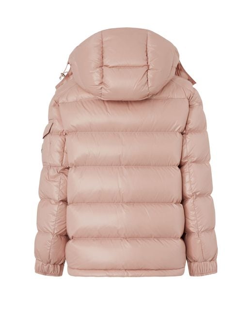 Moncler Pink Long-Sleeved Down Jacket