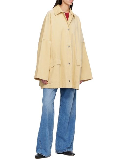 Totême Natural Totême Button-Up Oversized Jacket