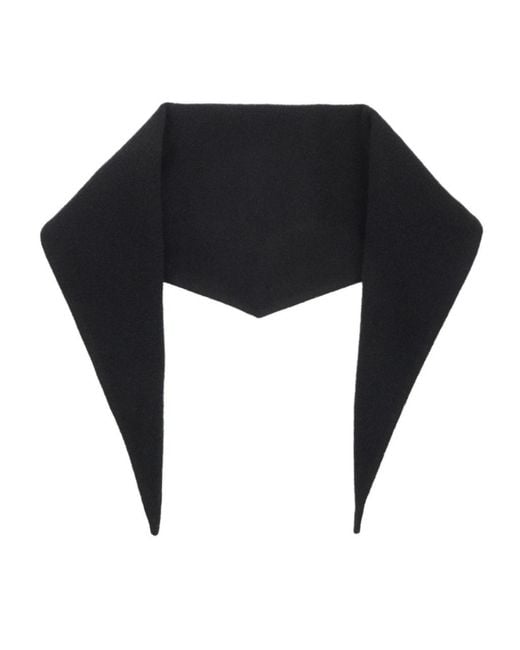 Rier Black Lasagne-Shape Scarves for men