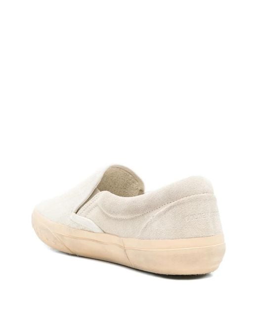 Golden Goose Deluxe Brand White Sequin-Embellished Slip-On Sneakers