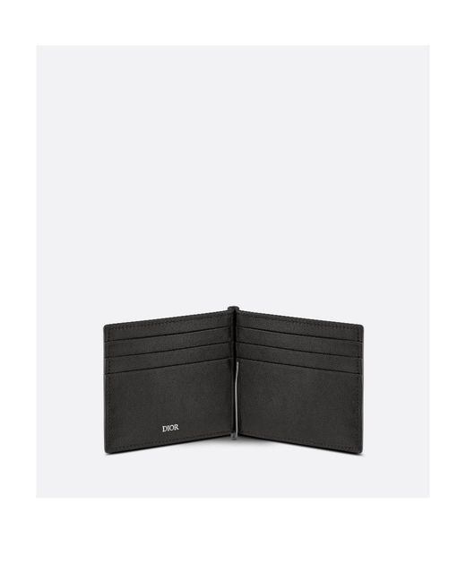 Dior Black Wallet With Bill Clip for men
