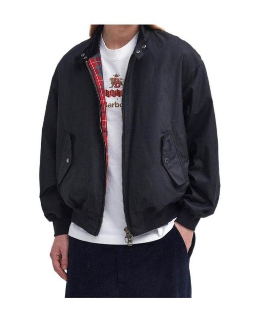 Barbour Black X Baracuta Ma-1 Harrington Jacket for men