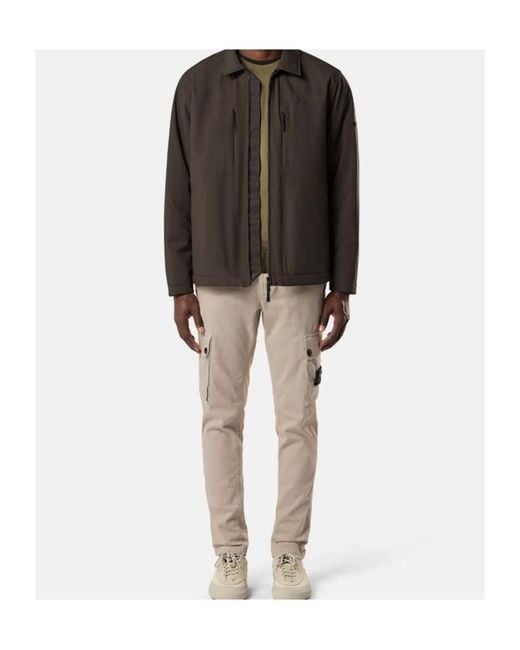 Stone Island Natural Slim-Fit Cargo Trousers With Zip Hand Pockets for men