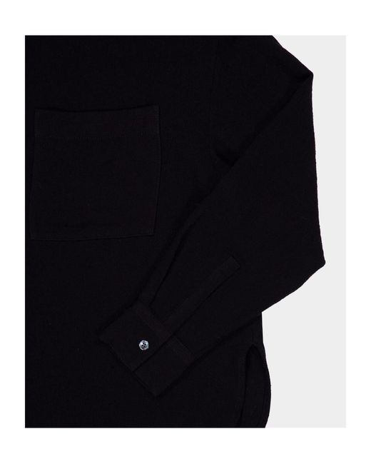 James Perse Black Oversized-Fit Shirt