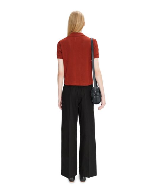 A.P.C. Black Tressie Button Detailed Straight Leg Trousers