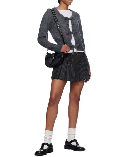 Ganni Black Buckle-Detailed Small Crossbody Bag