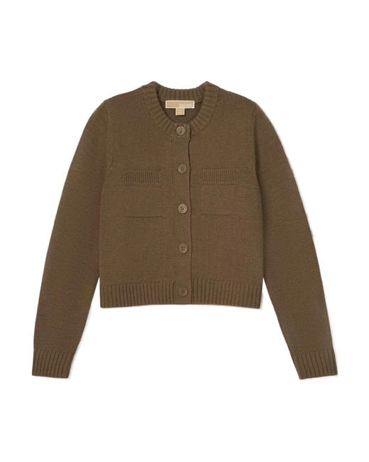 MICHAEL Michael Kors Natural Wool Cardigan