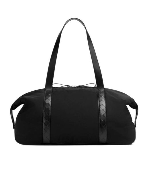 Bottega Veneta Black Large Crossroad Weekender Bag for men