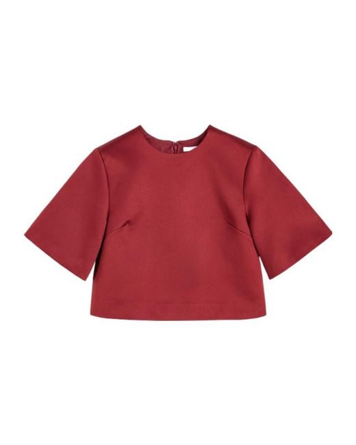 By Malene Birger Red Short-Sleeve Top