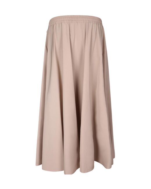 Herno Pink Drawstring Flared Skirt