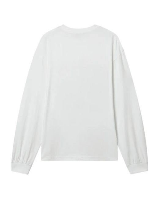 we11done White Long-Sleeve Graphic T-Shirt