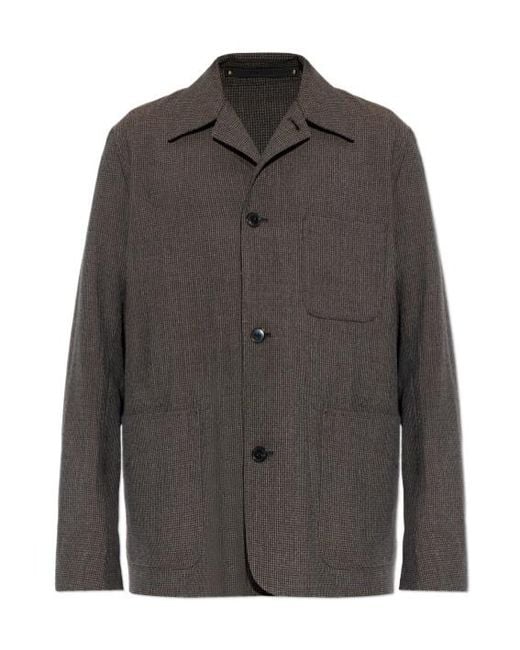 Paul Smith Gray Micro Pattern Straight-Cut Jacket for men