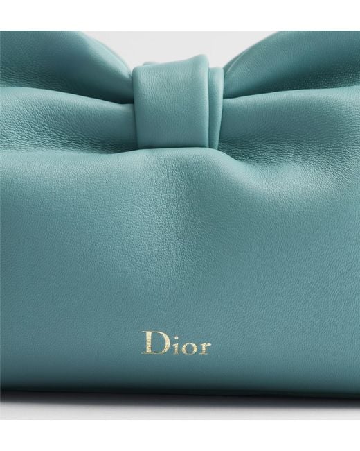 Dior Blue Small Bow Bag