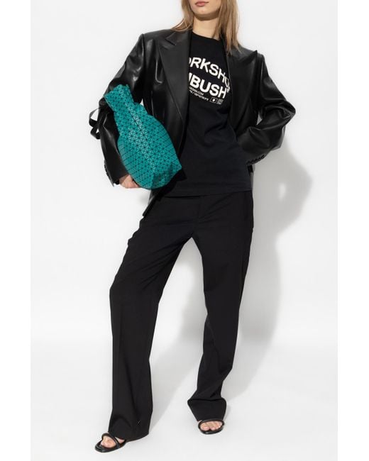 Ambush Black Logo Printed Crewneck T-Shirt