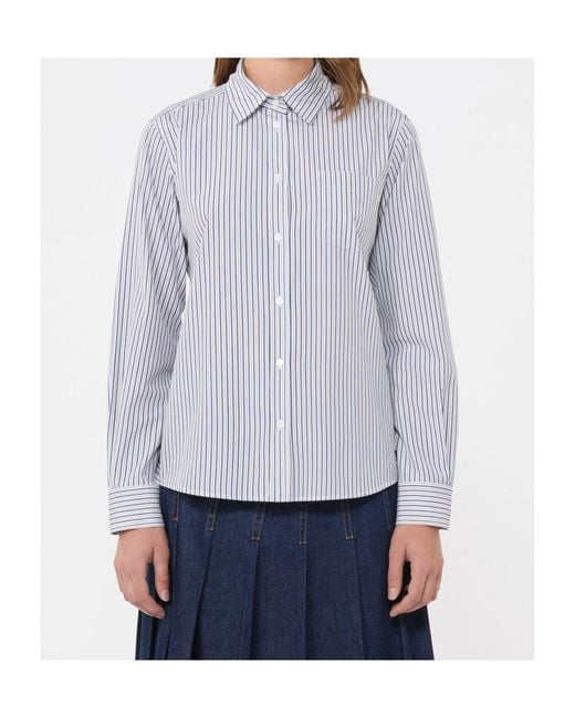 Weekend by Maxmara Purple Bahamas Striped Shirt