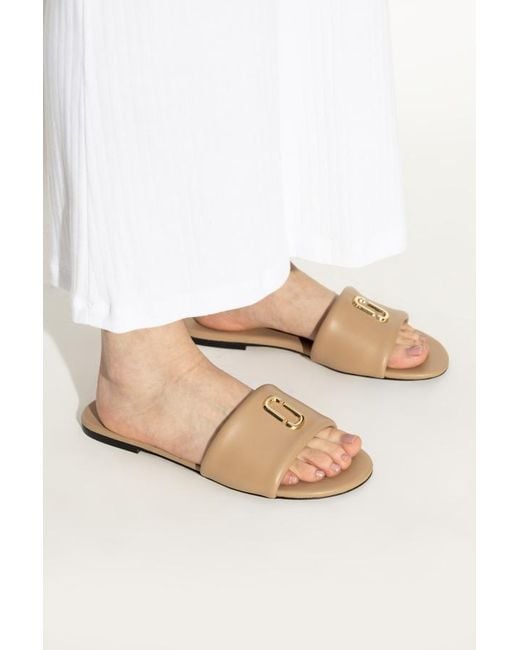 Marc Jacobs White Round Toe Slippers