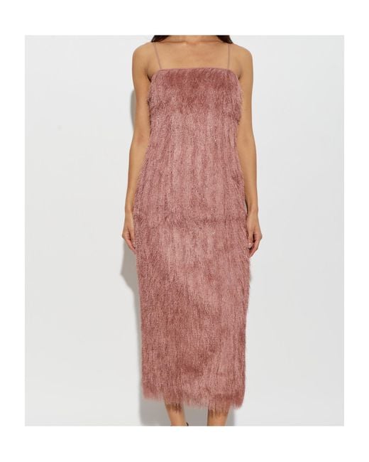 Balmain Purple Suspender Dress