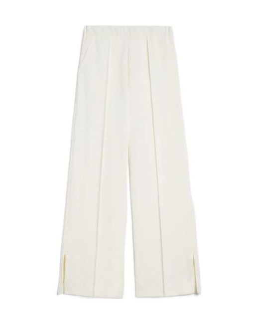 Jil Sander White Technical Cotton Trousers