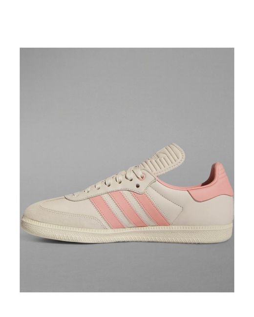 Adidas Pink X Pharrell Samba Humanrace 'Aluminum' Sneakers for men