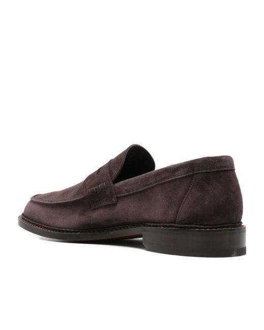 Tricker's Brown Sonny Penny Leather Sneakers for men
