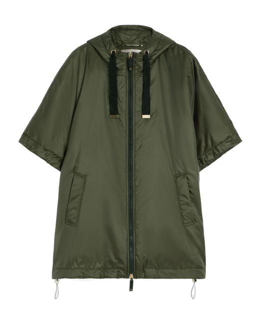 Max Mara The Cube Greenci Zip-Up Padded Cape