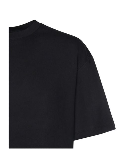 Dondup Black Oversized Crew Neck T-Shirt for men