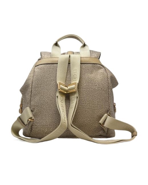 Borbonese Natural Printed Backpack