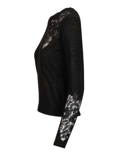 Max Mara Crew Neck Knitwear Black