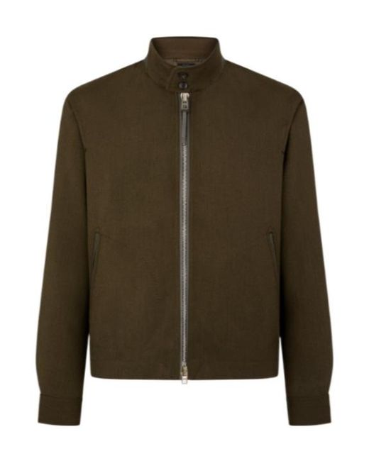 Tom Ford Green Long-Sleeved Casual Jacket for men