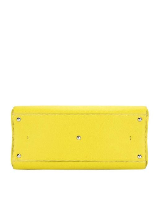 Fendi Yellow Logo Handbag