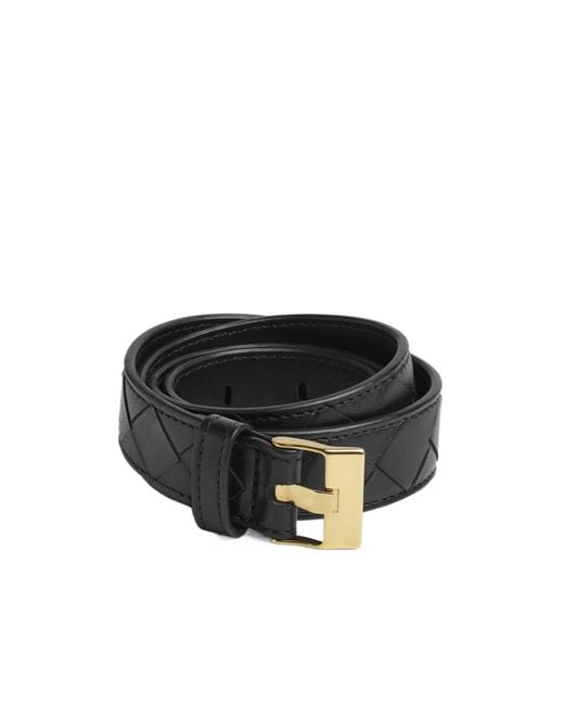 Bottega Veneta Black Watch Intrecciato Belt