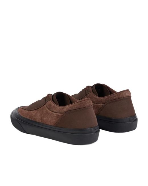 Stone Island Brown Low-Top Trainers With Compass Logo Patch for men